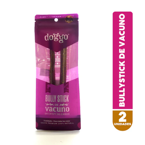 bullystick_vacuno (1) DOGGO SNACK PREMIUM BULLY STICK CON CRISPY DE VACUNO - Imagen 1